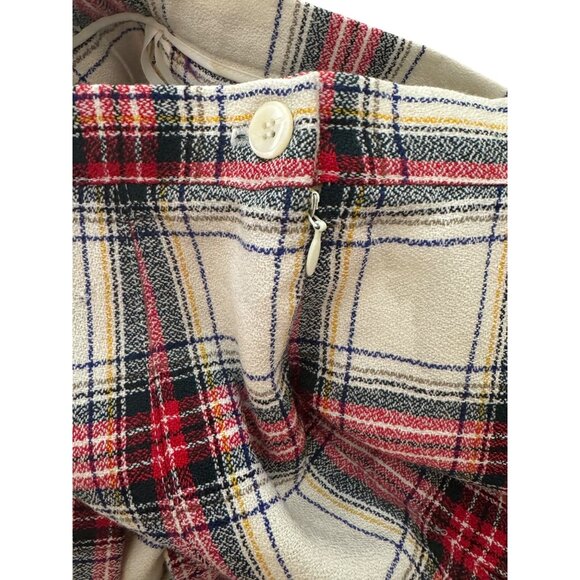 Talbots 12 Petite Tartan Plaid Wool Blend A-Line Skirt - Picture 5 of 16